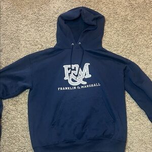 Franklin & Marshall Dark Blue Hoodie